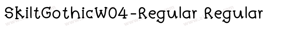 SkiltGothicW04-Regular Regular字体转换